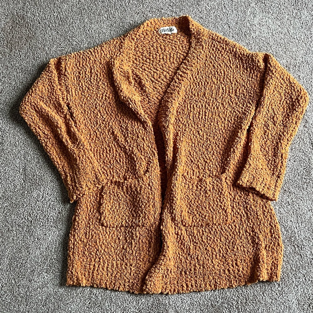 Listicle Mustard Knitted Cardigan